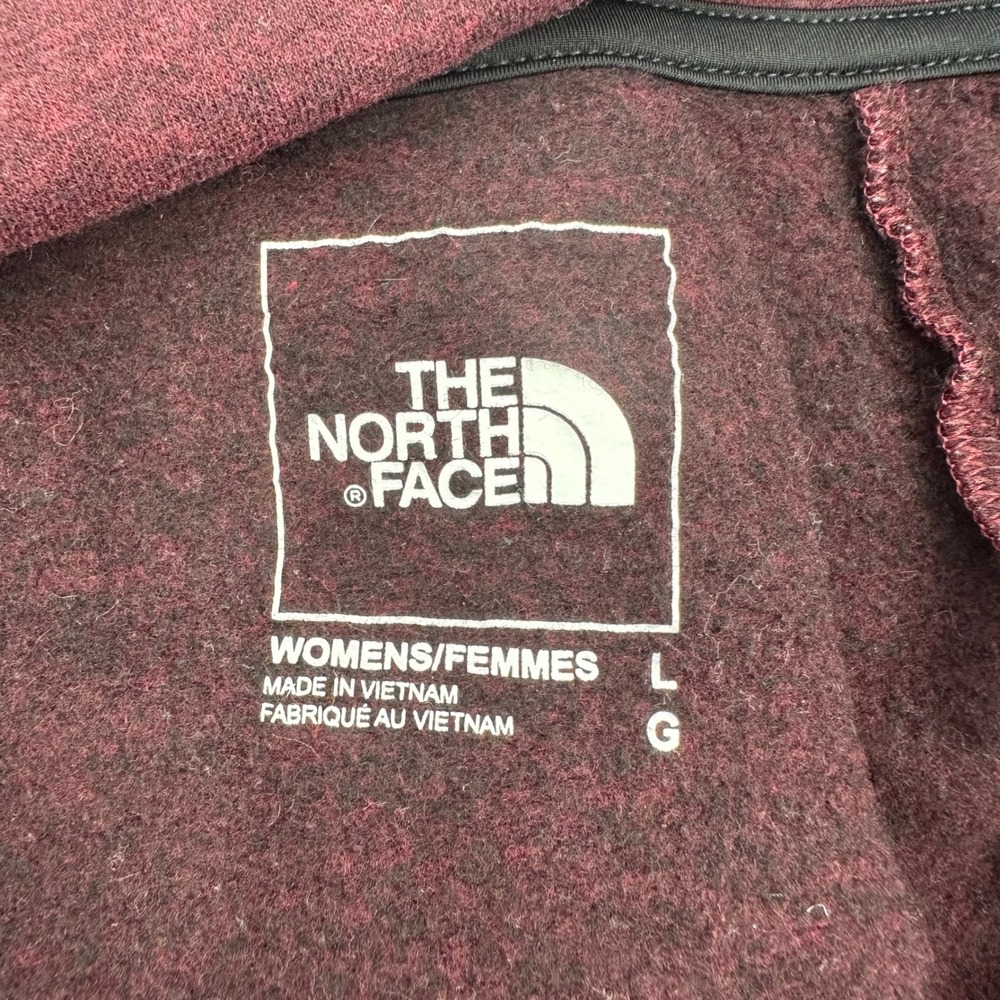 The North Face Motivation Mock Neck‎ Fleece Pullover Burgundy Size Large - Picture 11 of 12